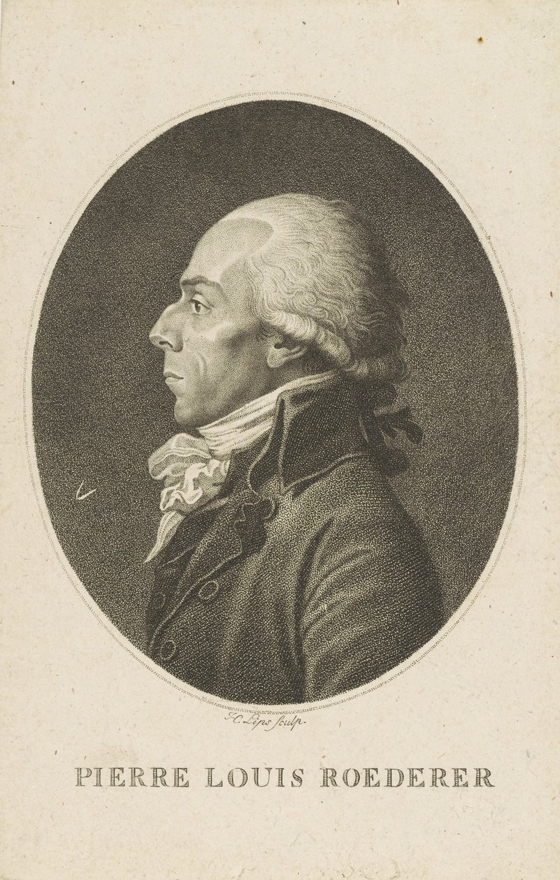 Portrét Pierre-Louis Roederer 1754-1835. od Fiessinger
