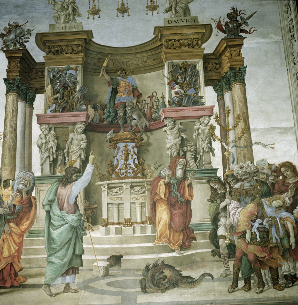 Sv. Filip Vymítání démona, kolem 1497-1500 od Filippino Lippi