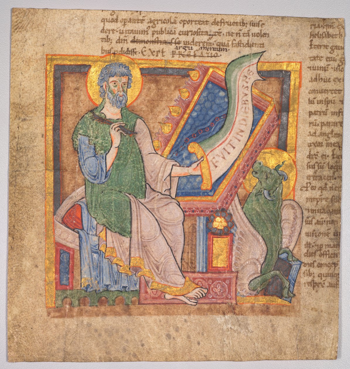 Miniatura z latinské bible: sv. Lukáš od Filippino Lippi