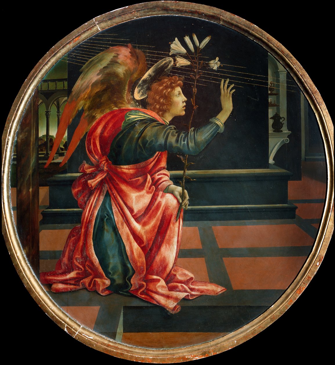 Zvěstování, 1483 (olej na dřevěné desce) od Filippino Lippi