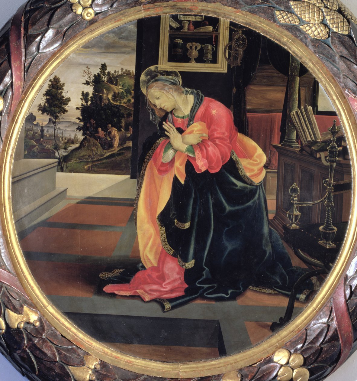 Virgin Annunciate, 1483 (panel) od Filippino Lippi