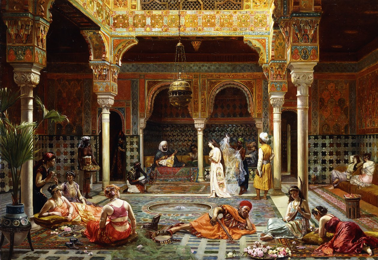 Úvod po koupeli, 1889 od Filippo Baratti