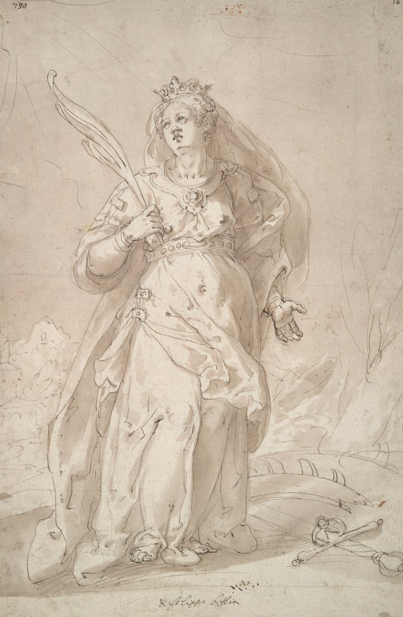 Svatá Kateřina Alexandrijská od Filippo Bellini