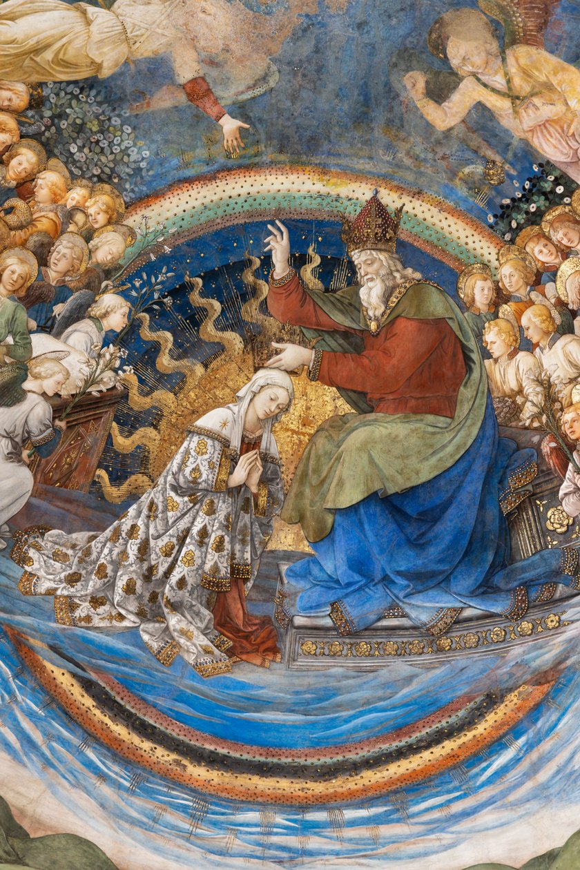 Korunovace Marie, detail od Filippo Lippi
