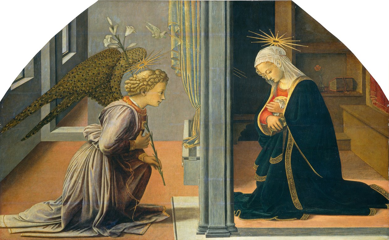 Zvěstování, c. 14351440. od Filippo Lippi