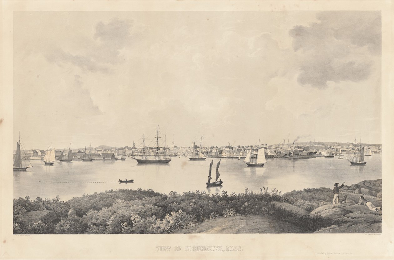 Pohled na Gloucester, Mass. od Fitz Henry Lane