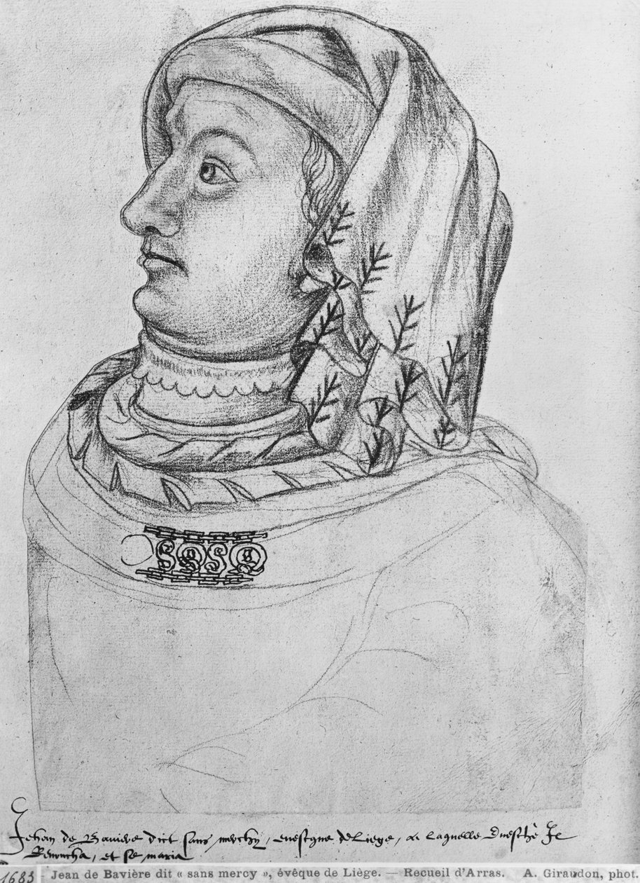 Ms 266 fol. 30 Jan III. Nelítostný, vévoda bavorský-Straubing, z „The Recueil d