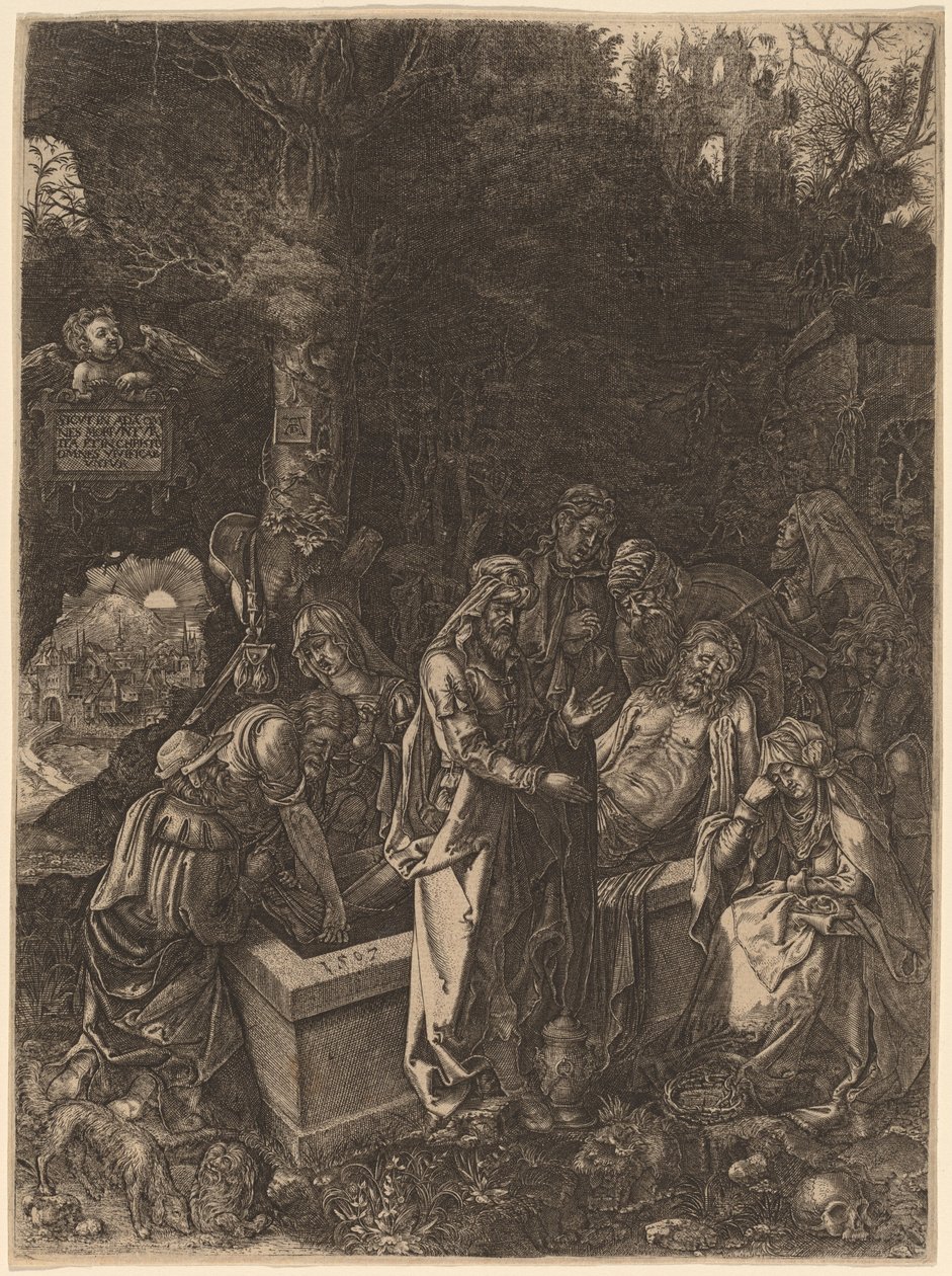 Pohřeb od Flemish 17th Century, style of Albrecht Dürer