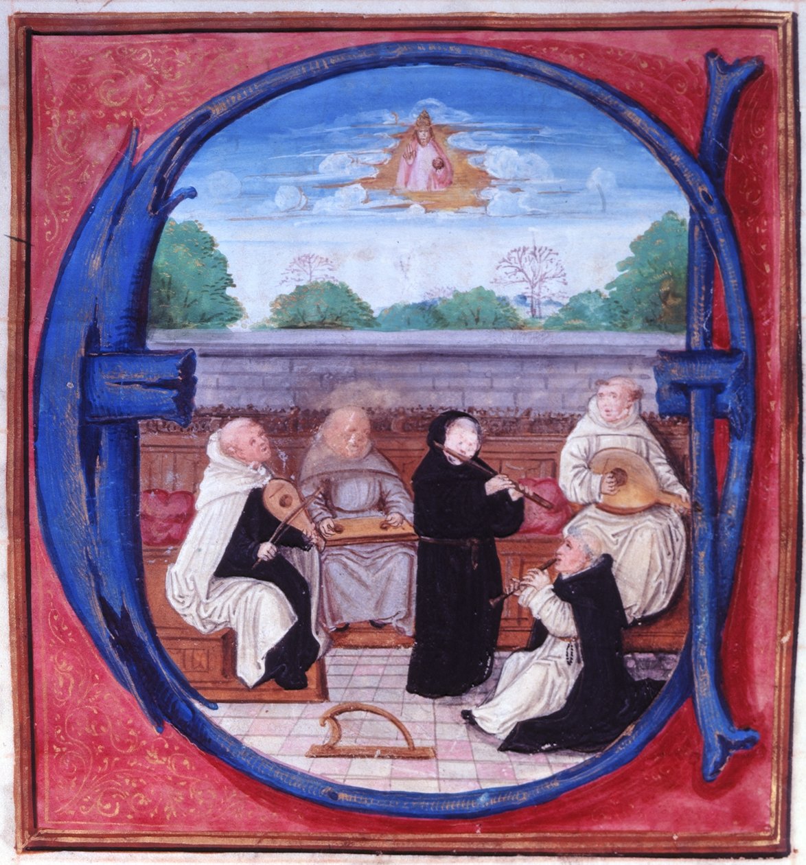Add.15426 fol.86 Koncert pěti řádů od Flemish School