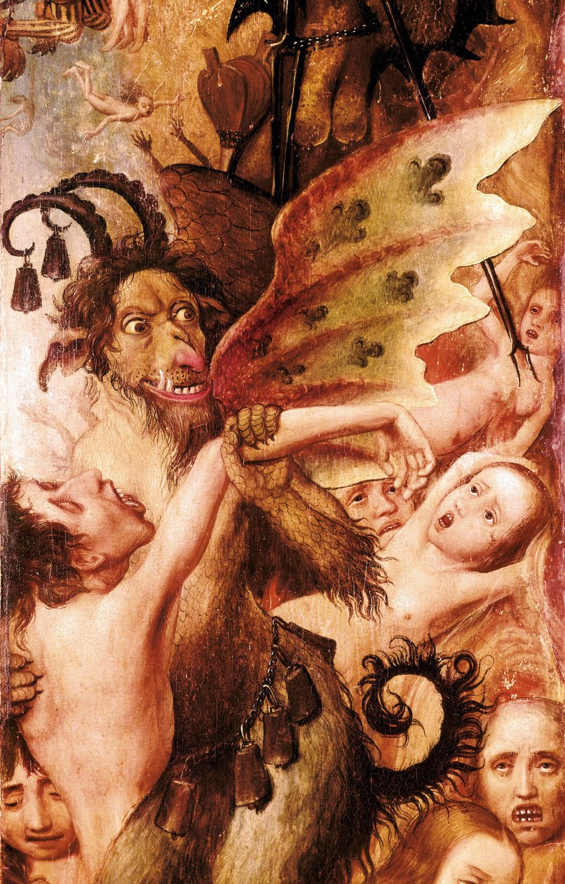Ďábel, scéna pekla od Flemish School