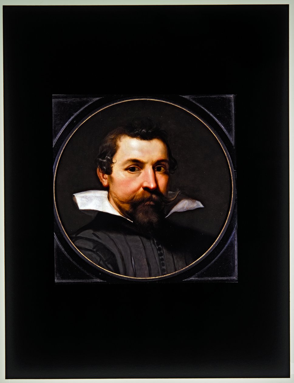 Hlava muže (tondo) od Flemish School