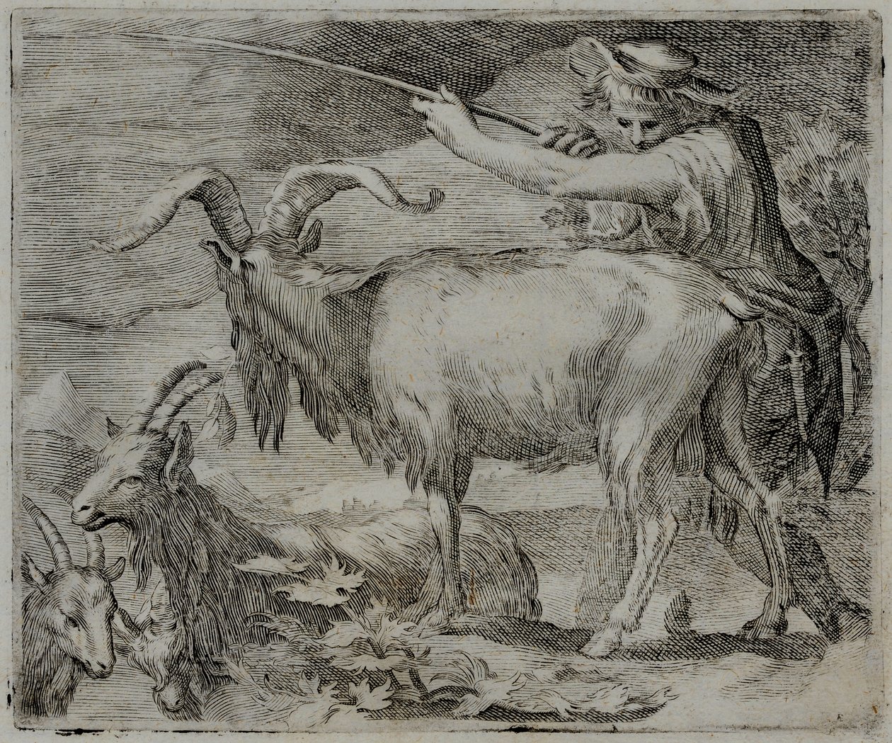 Starý mistr rytina od Flemish School