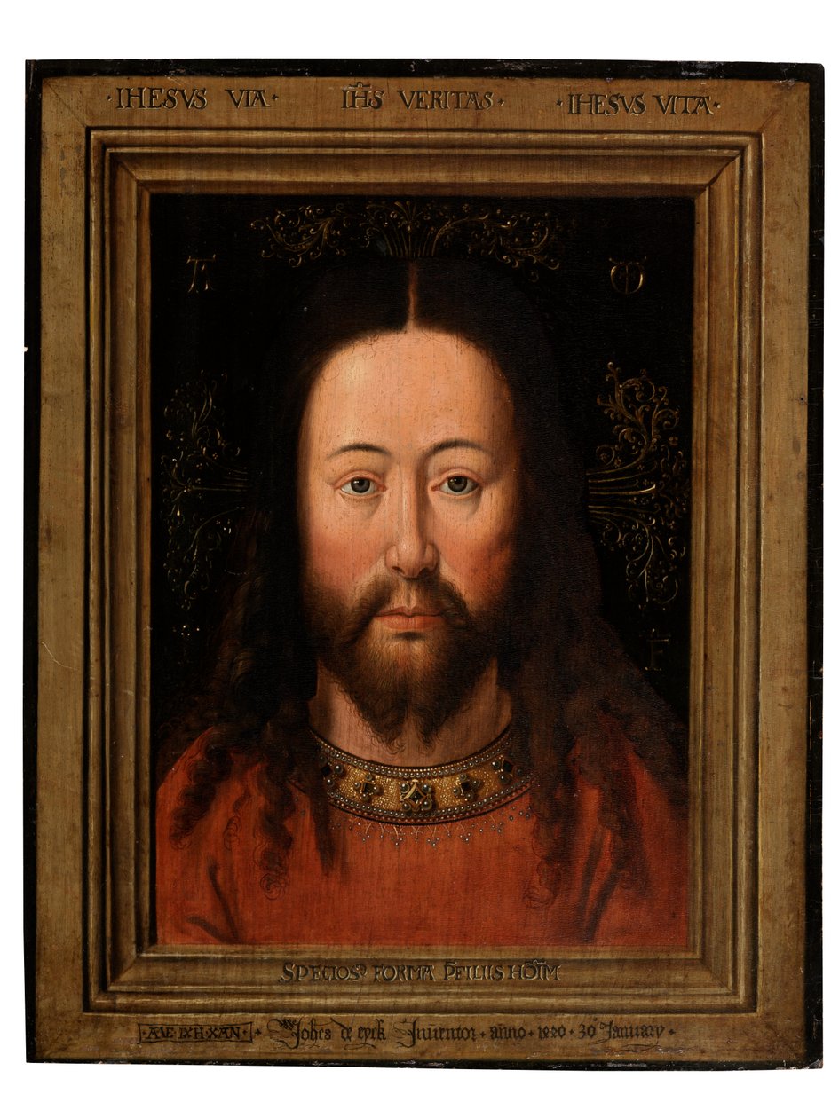 Portrét Krista (olej na panelu) od Flemish School