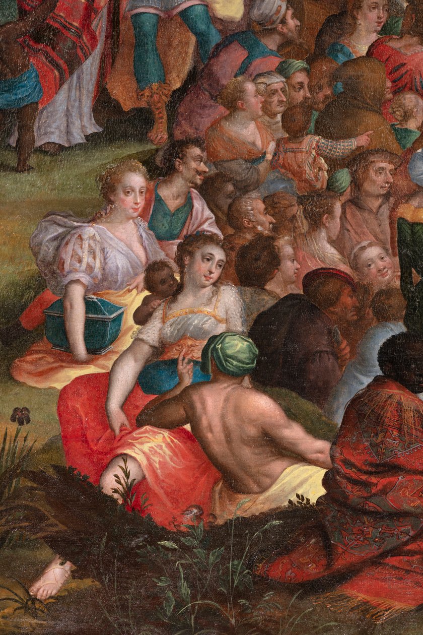 Janovo kázání na poušti od Flemish School