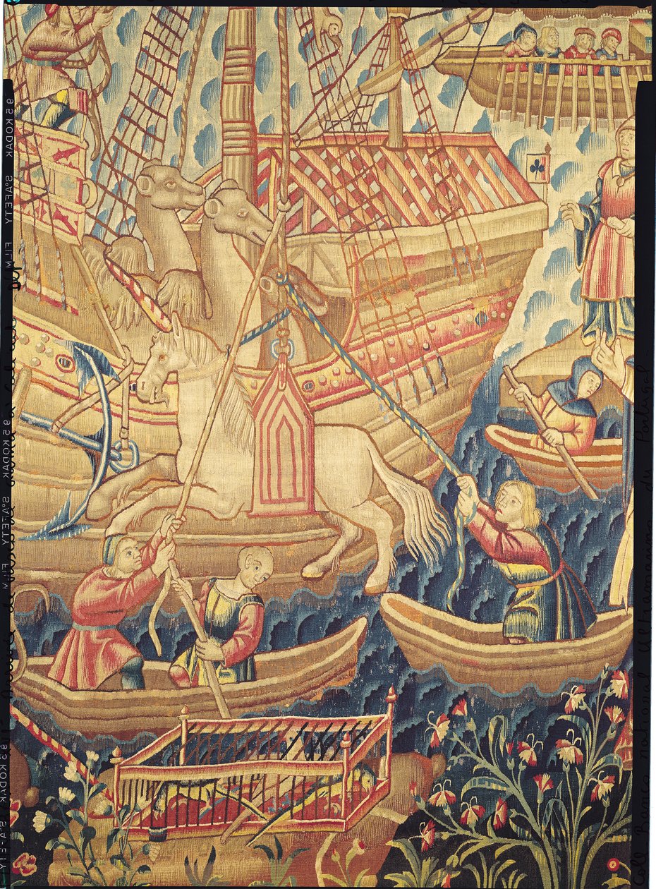 Příjezd Vasco de Gama od Flemish School