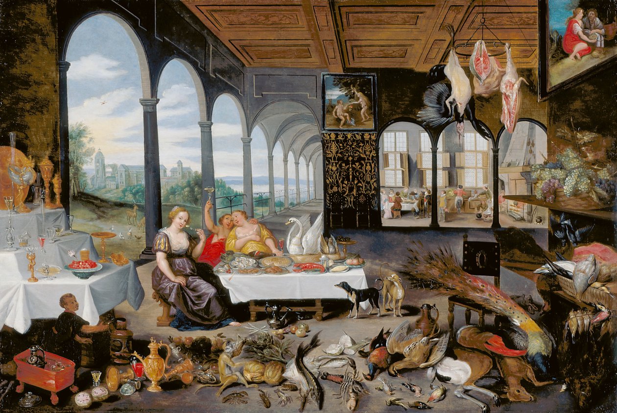 Chuť (olej na dřevě) od Flemish School