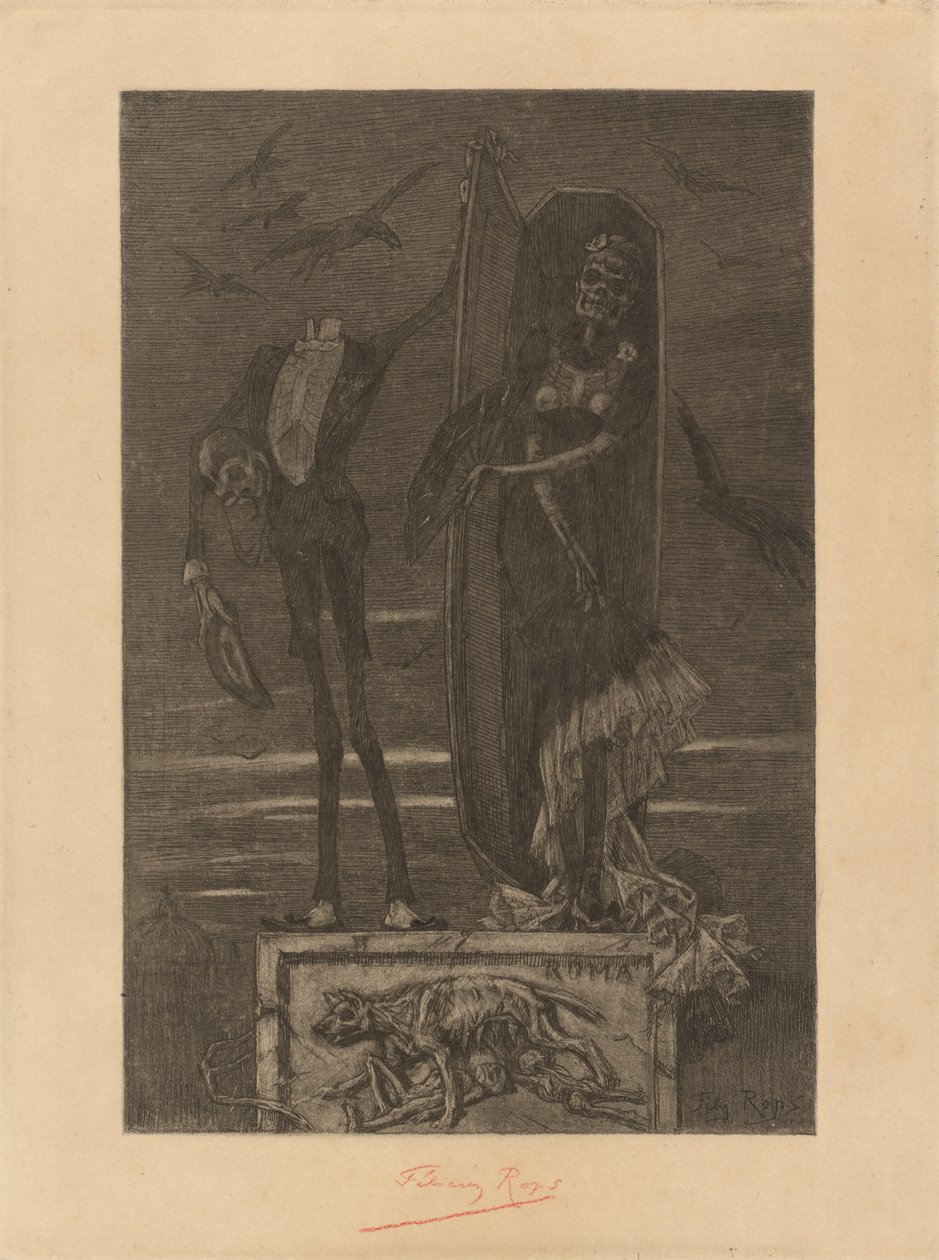 Nejvyšší neřest: Frontispis, 1884. od Félicien Rops