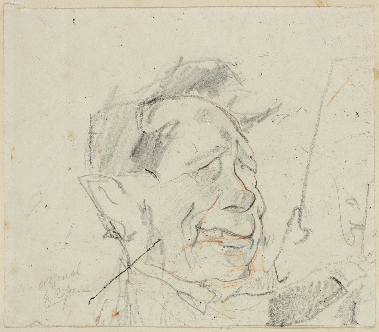 Náčrt Ferdinanda Marinuse od Félicien Rops