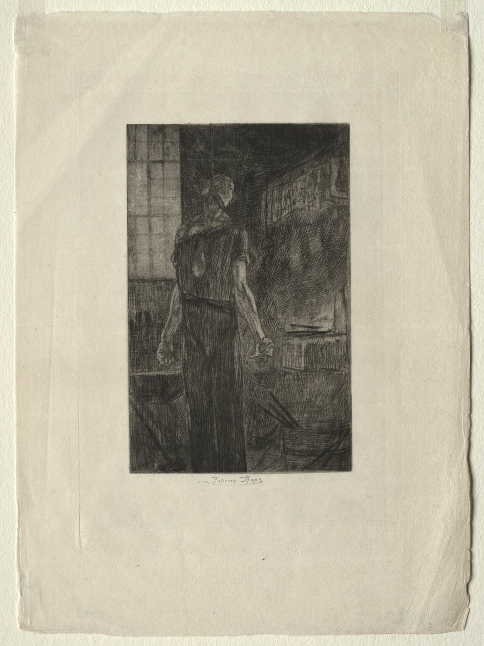 Oběšení Levallois-Perret, c. 1880. od Félicien Rops