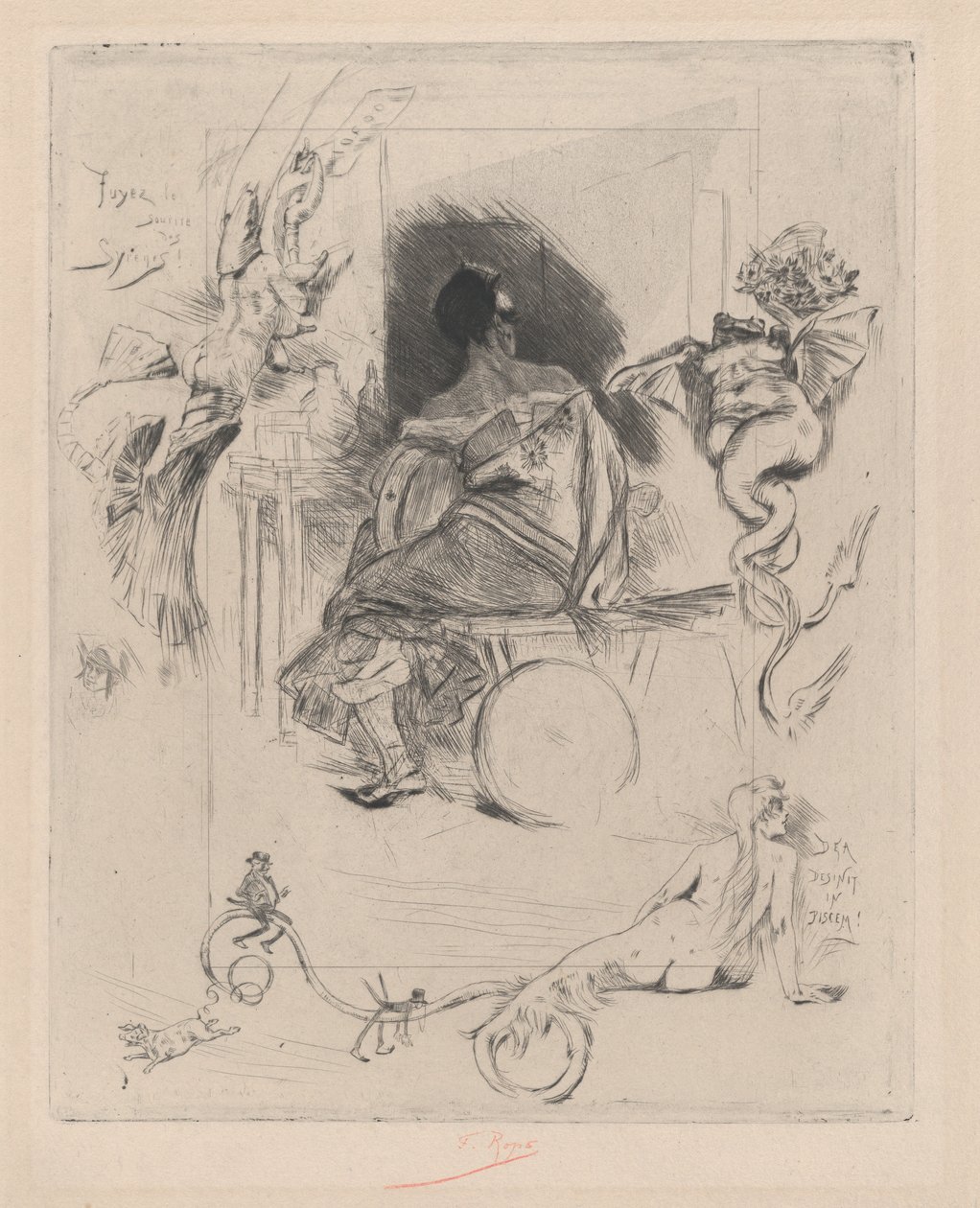 Poslední Maja, druhá polovina 19. století. od Félicien Rops