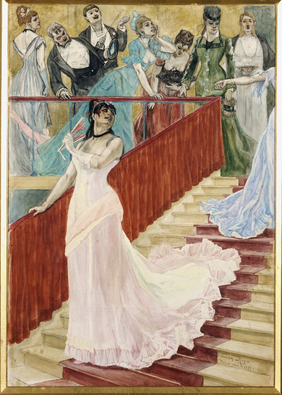The Row, 1877 od Félicien Rops