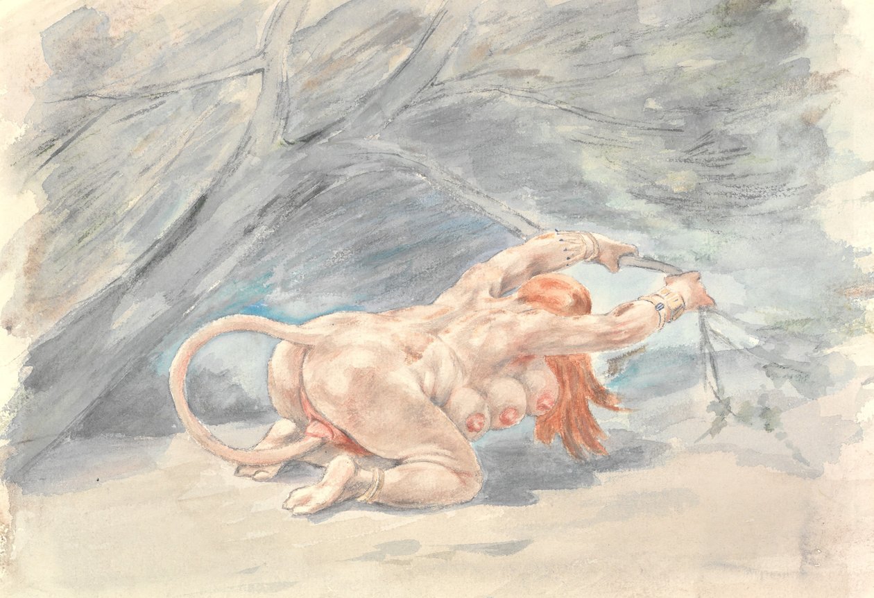 Nepojmenovaná, . od Félicien Rops