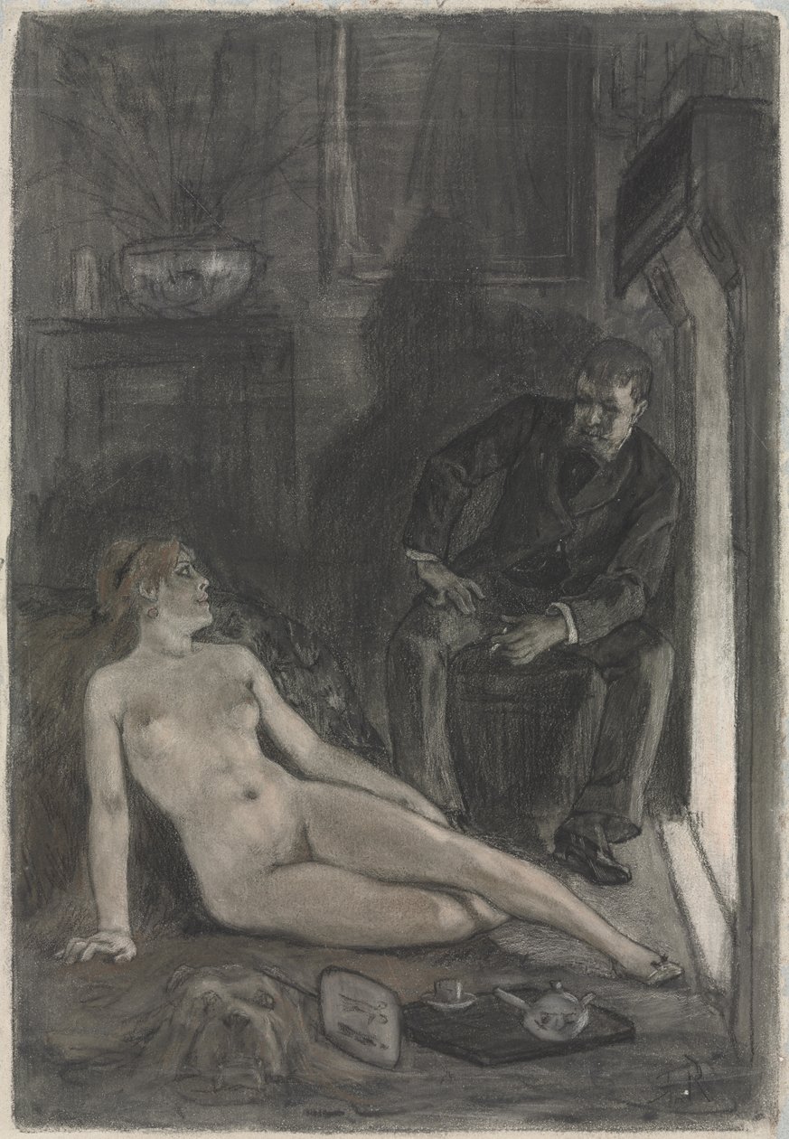 Zimní večer od Félicien Rops