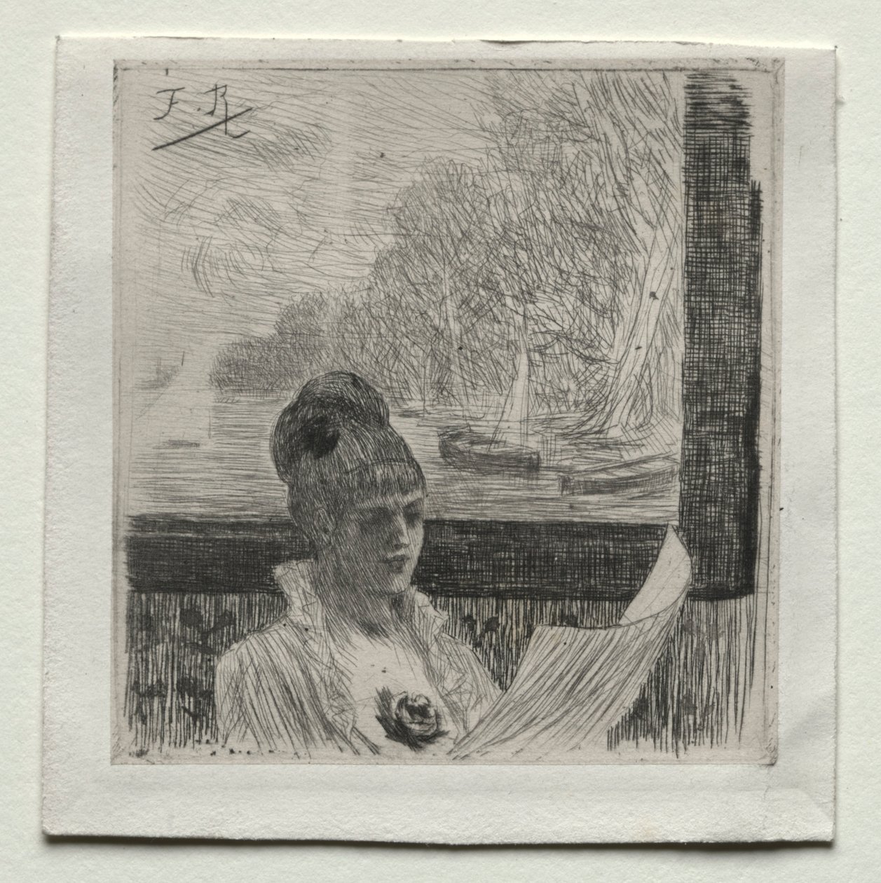 Mladá žena. od Félicien Rops