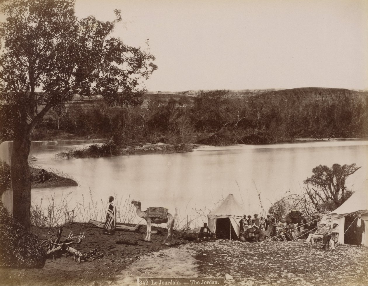 Le Jourdain (Jordán) od Félix Bonfils