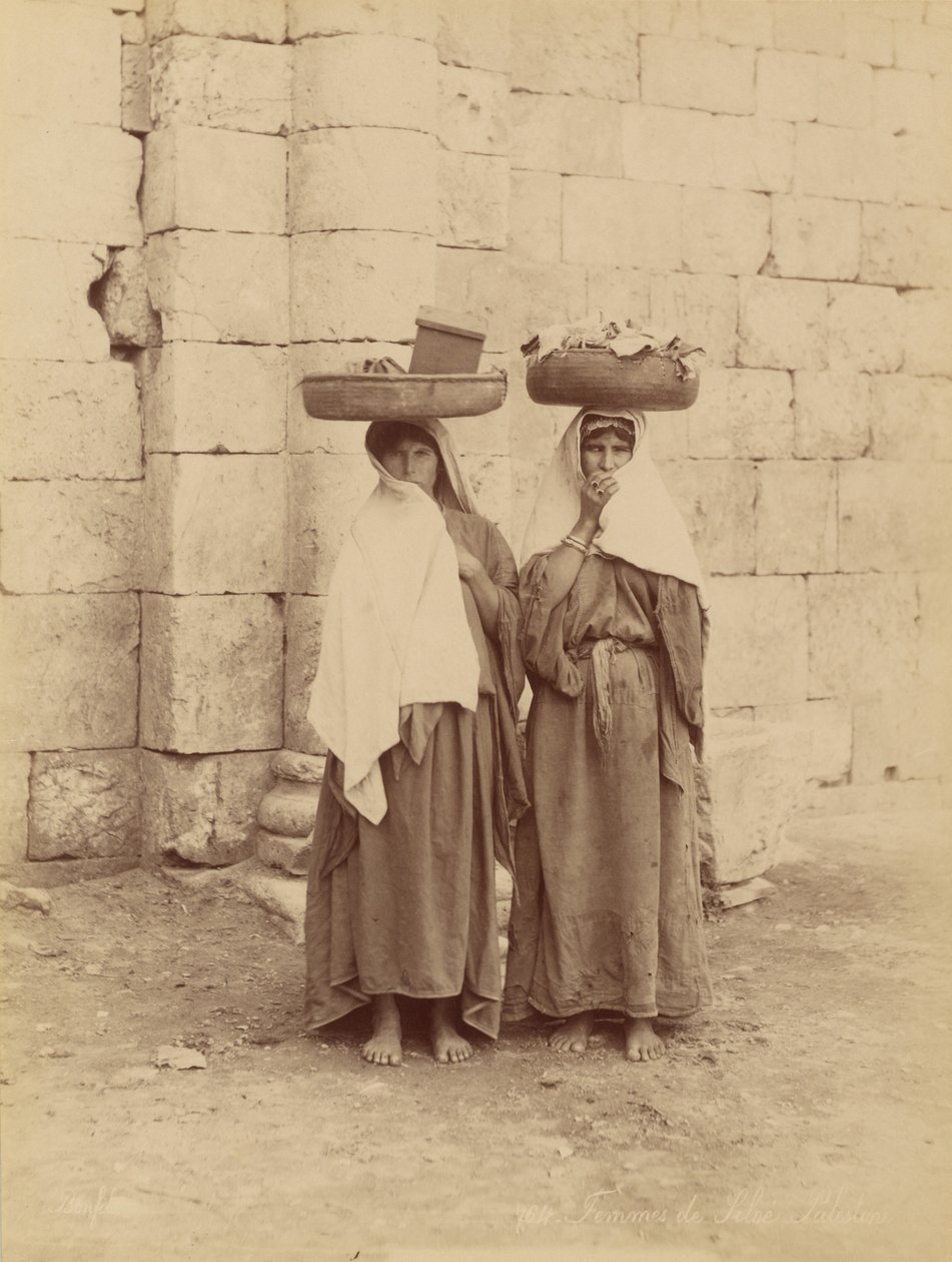 Ženy ze Siloé, Palestina od Félix Bonfils
