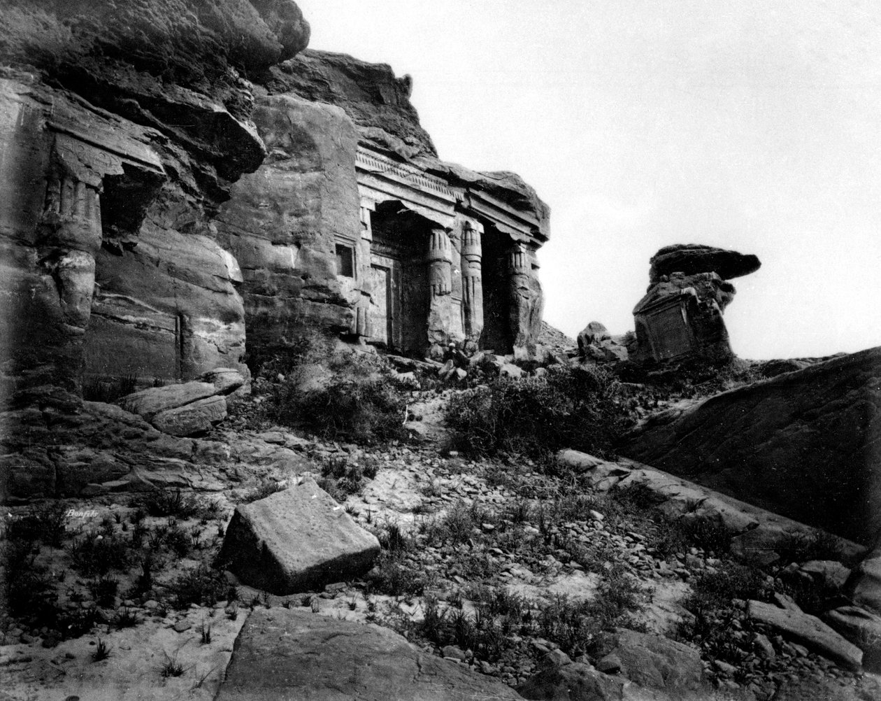 Gebel Silsileh, Egypt, 1878 od Félix Bonfils