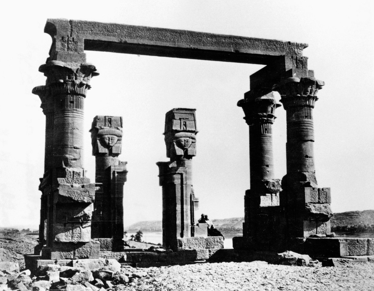 Kiosk Qertassi, Núbie, Egypt, 1878 od Félix Bonfils