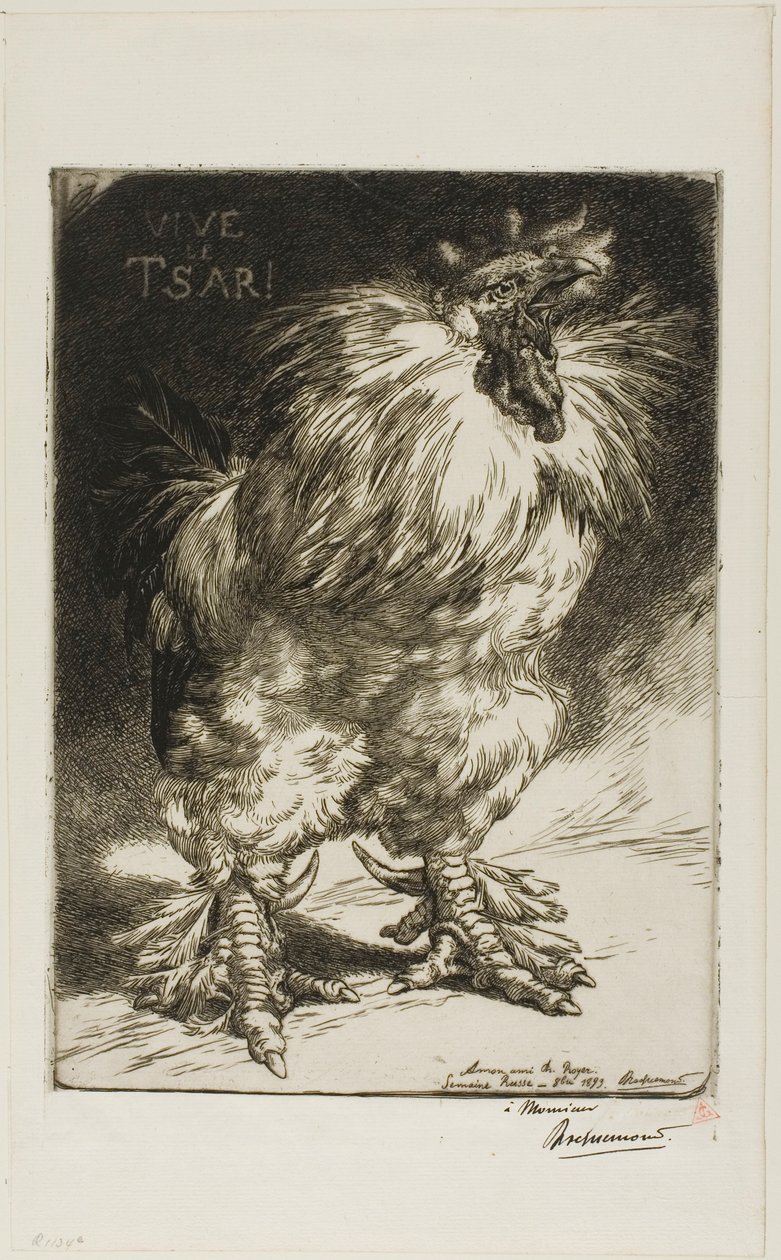 Ať žije car! od Félix Henri Bracquemond