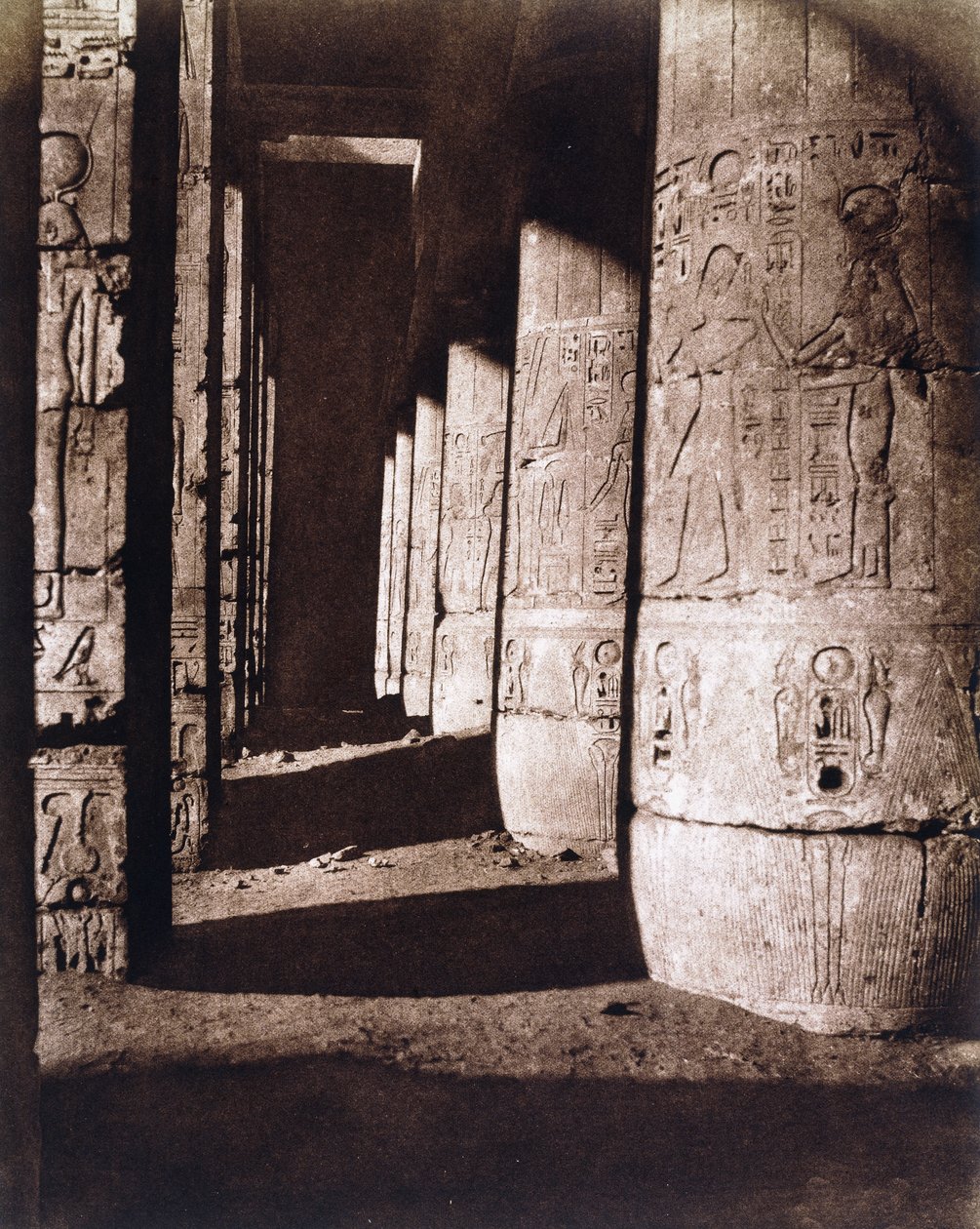 Medinet-Abou od Félix Teynard