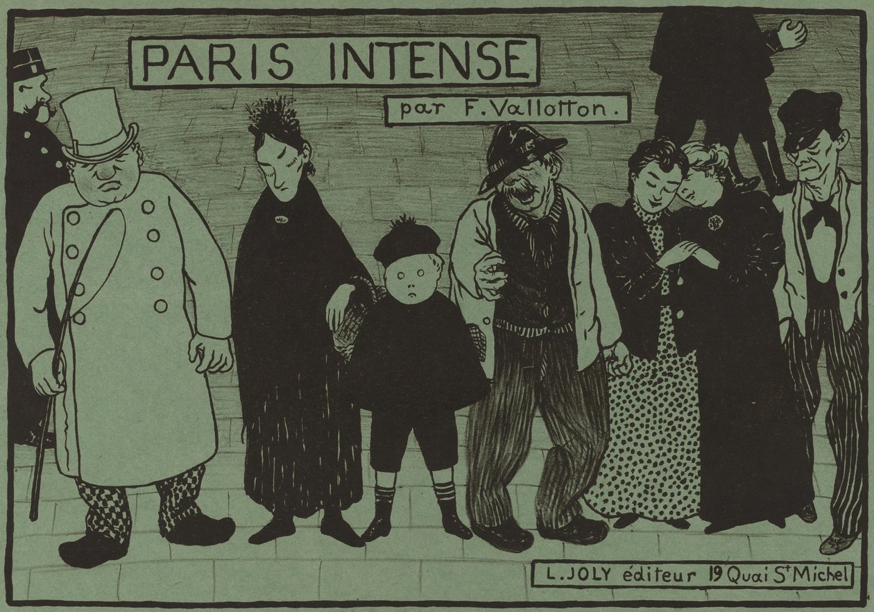 Obal alba pro Paris Intense, 1894. od Félix Vallotton
