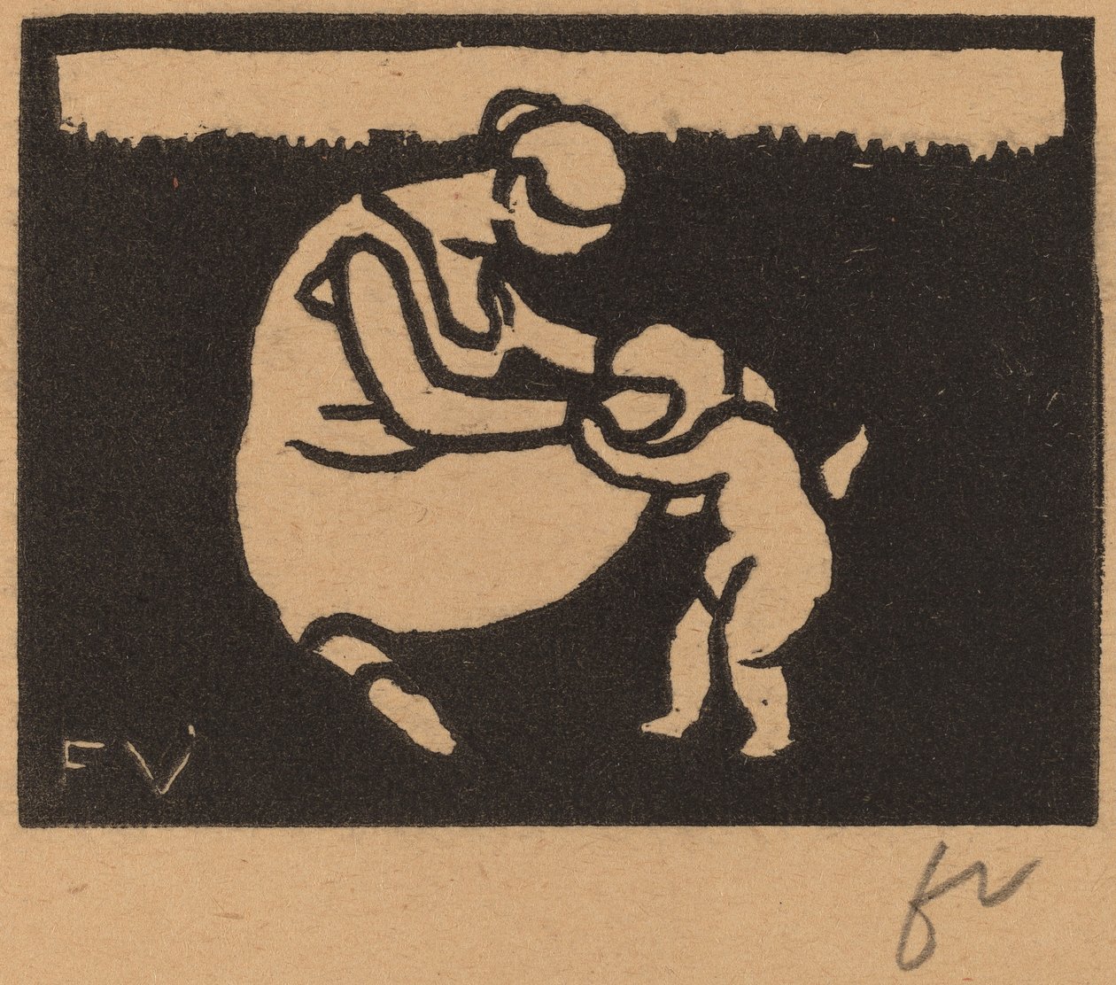 Bather and Child Bather and Child, 1893. od Félix Vallotton