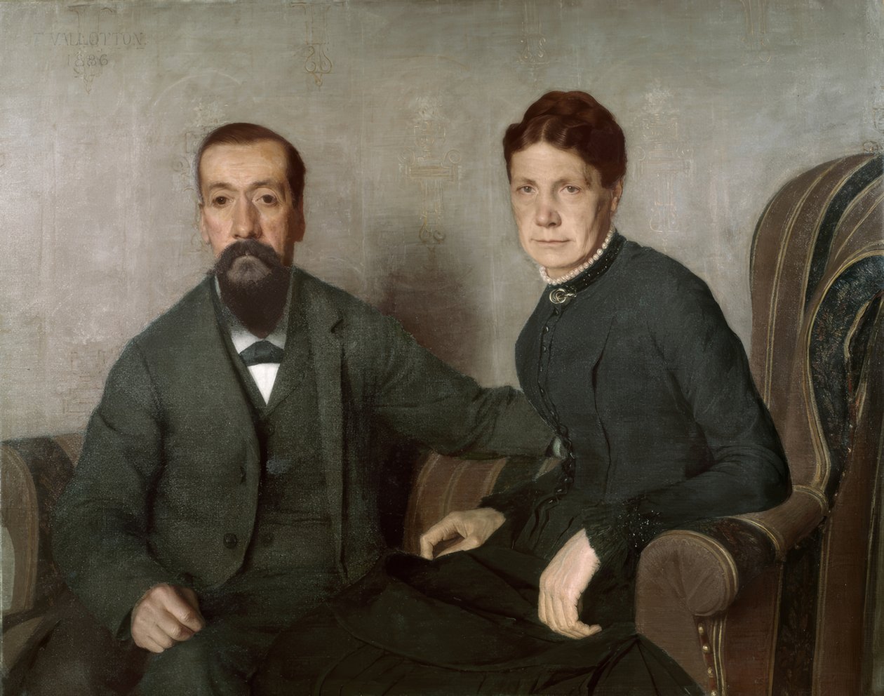Portrét umělcových rodičů od Félix Vallotton