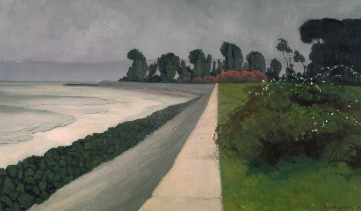 Moře v Honfleuru od Félix Vallotton