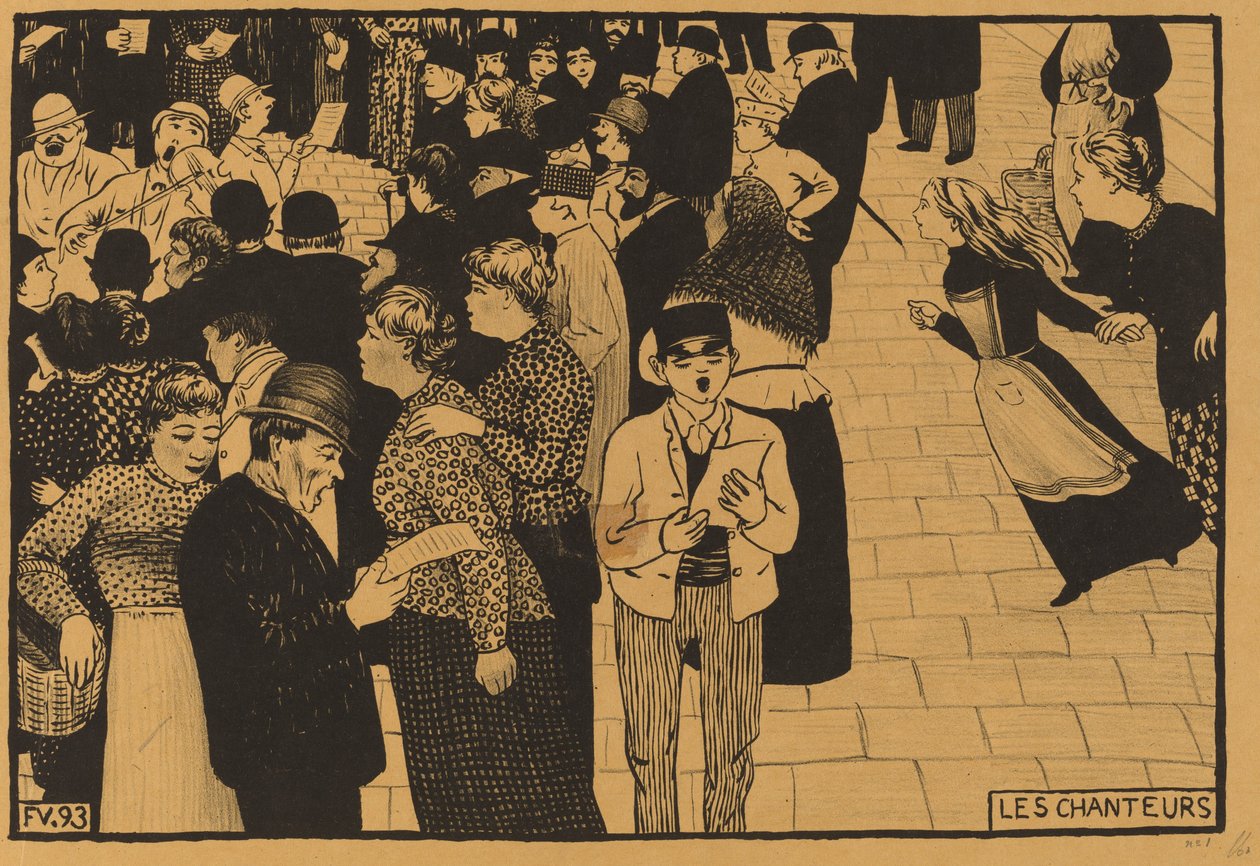 Zpěváci, 1893. od Félix Vallotton