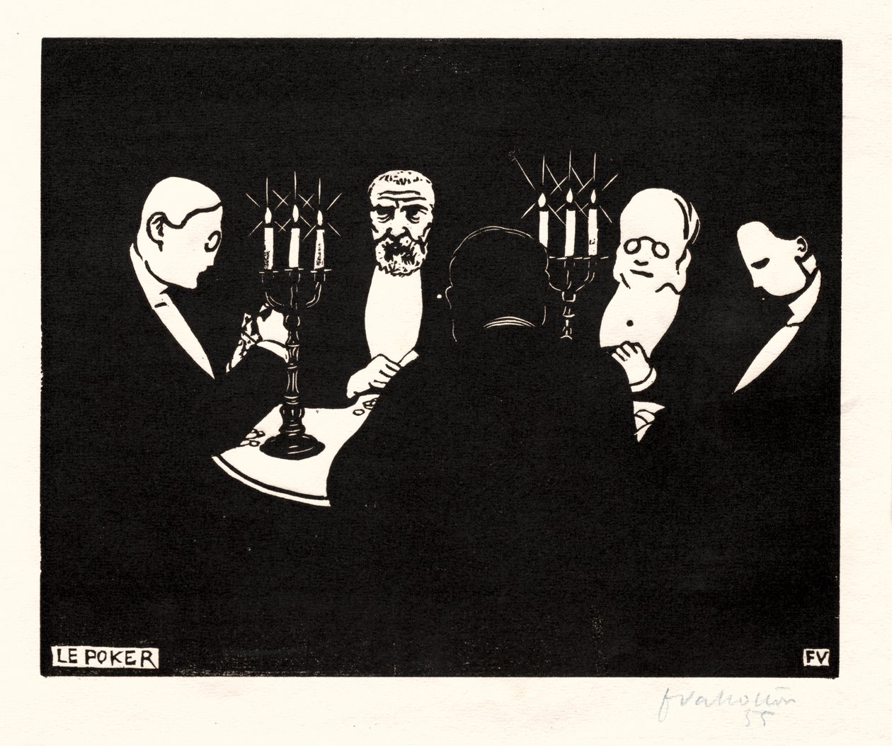 Poker od Félix Vallotton