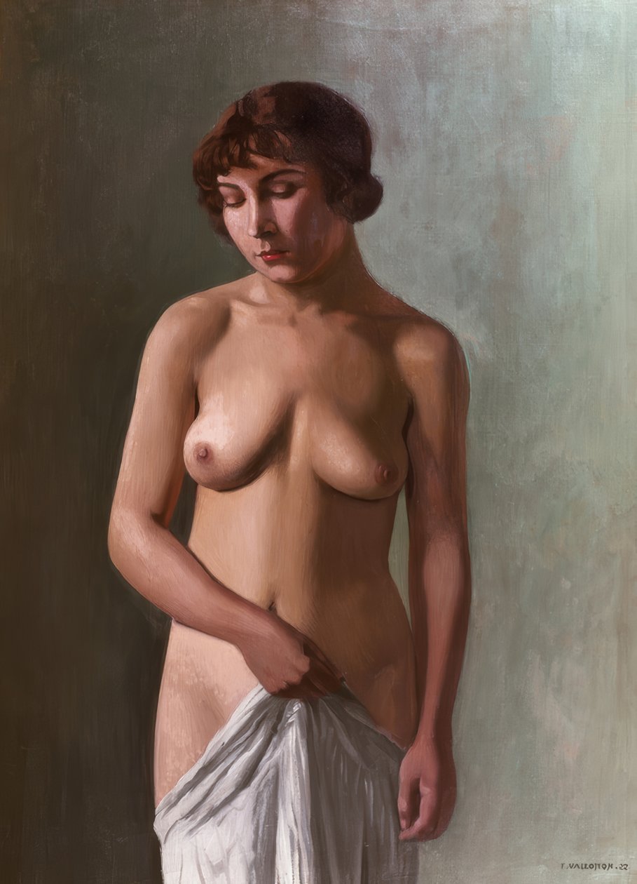 Stojící mladá dívka od Félix Vallotton