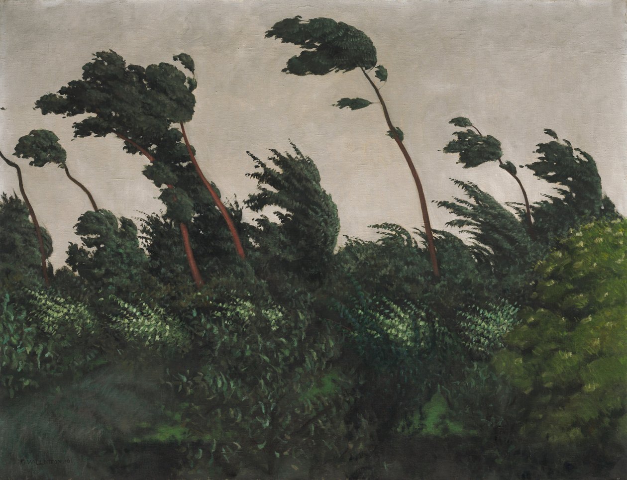Vítr, 1910. od Félix Vallotton