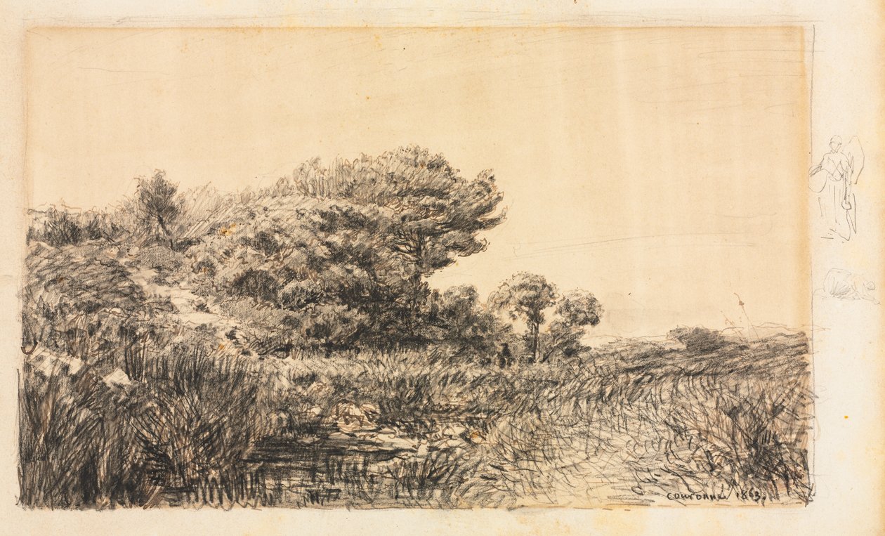 Edge of Marsh v Couronne od Félix Ziem