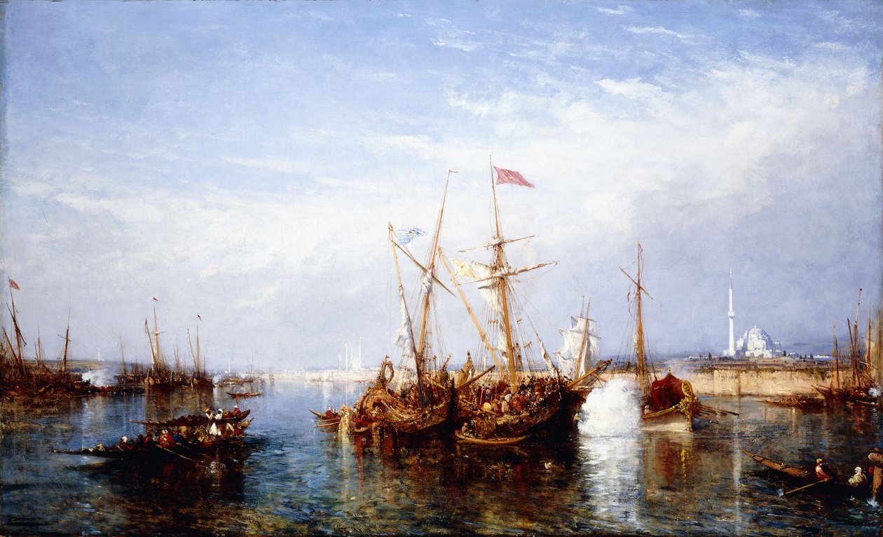 La Corne d"Or, Konstantinopol, od Félix Ziem