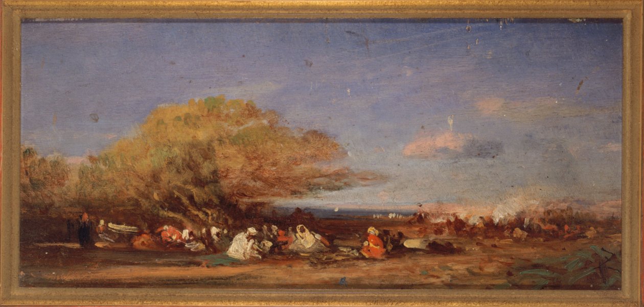Blízko Alžíru, asi 1859 (olej na dřevě) od Félix Ziem