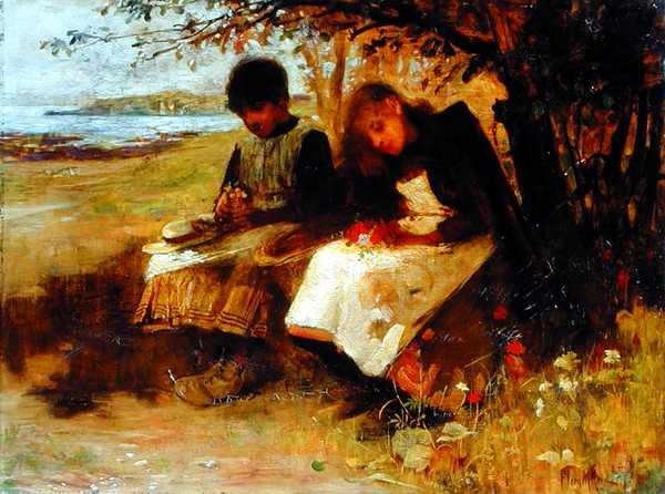 Divoké květiny (olej na plátně) od Flora Macdonald Reid