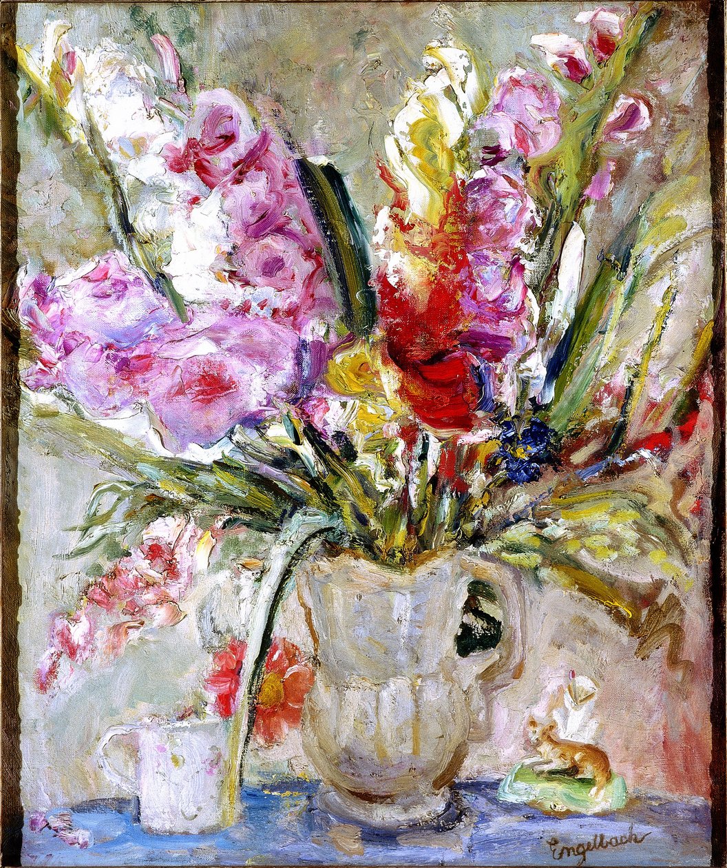 Gladioli (olej na plátně) od Florence Engelbach