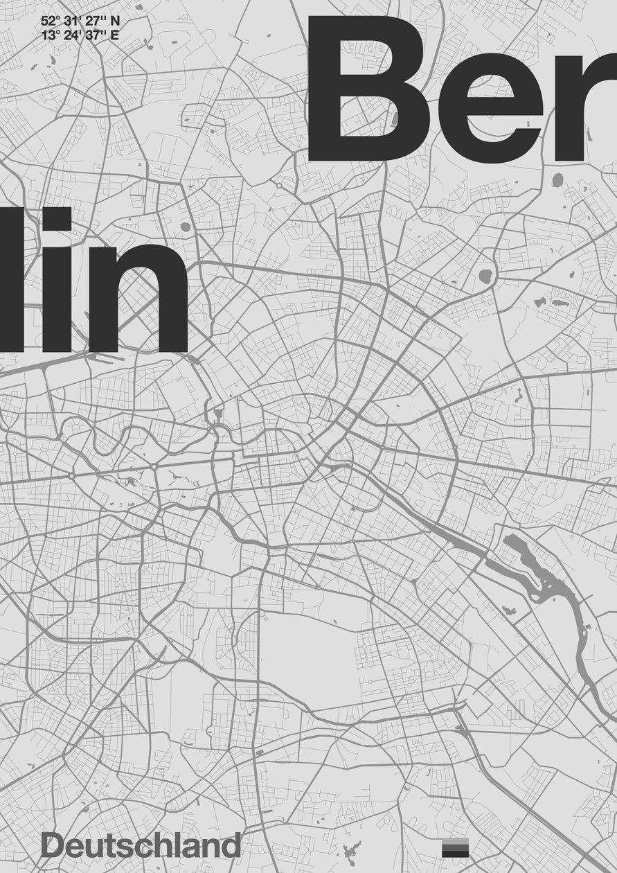 Berlínská minimální mapa od Florent Bodart