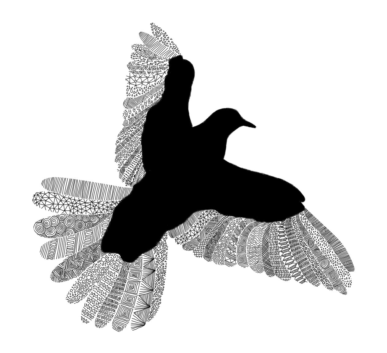 Bird Line Art od Florent Bodart