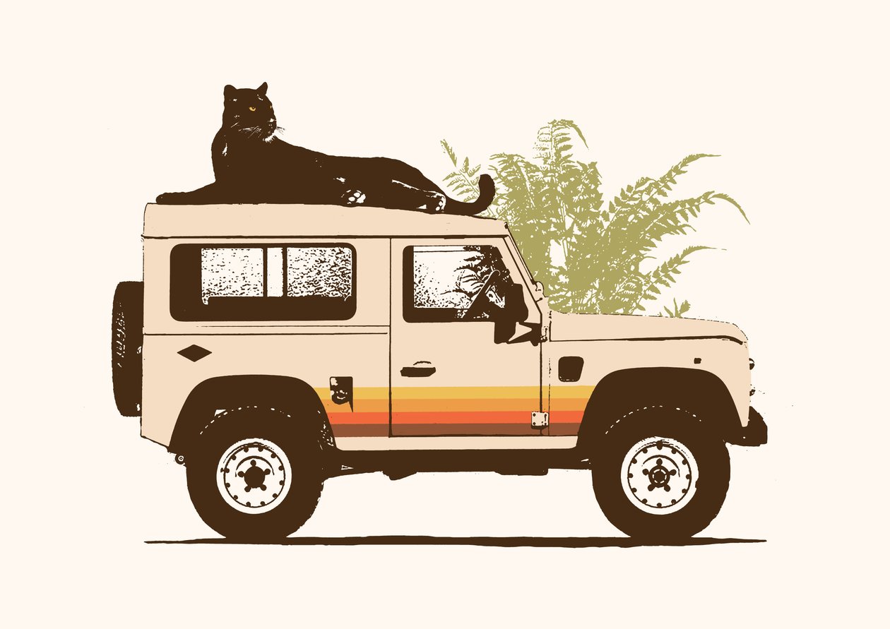 Black Panther na autě od Florent Bodart